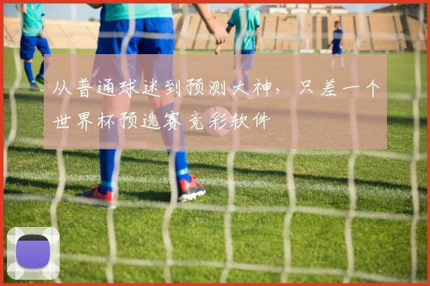 从普通球迷到预测大神，只差一个世界杯预选赛竞彩软件